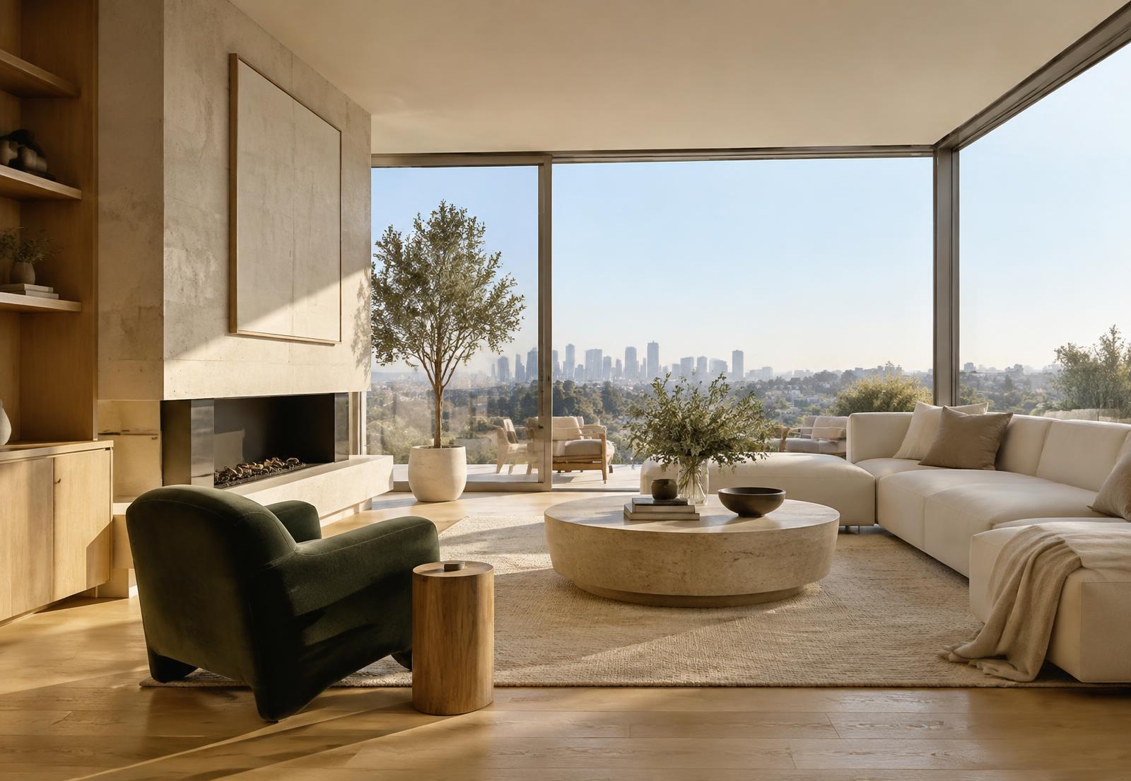 Modern Los Angeles residence used as a 3D property tour demonstration